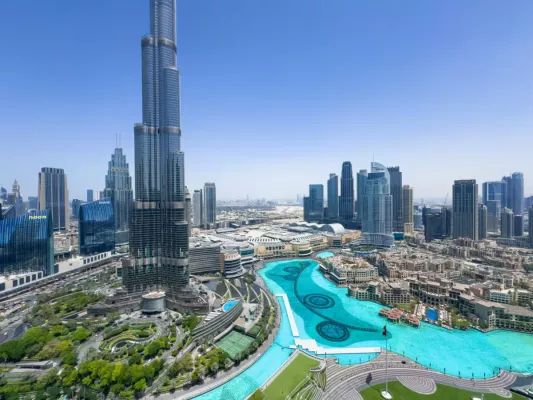 GRANDE BEST Burj Khalifa view |42nd floor| 6-Guests AIRPORT SHUTTLE OPTION