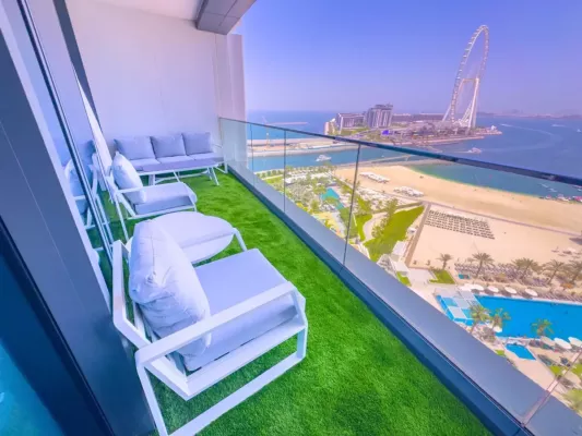 8-osobowy Apartament na 12. piętrze Address Beach Resort Residence - Widok wart milion dolarów - Zdjęcie z galerii