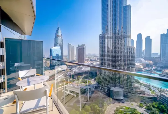 4-osobowy Apartament na 30. piętrze z widokiem na Burj Khalifa - Address Opera Residences - Zdjęcie z galerii