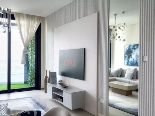 4-osobowy Apartament na 45. piętrze - Address Beach Resort - Spektakularny Widok na Palmę - Zdjęcie z galerii
