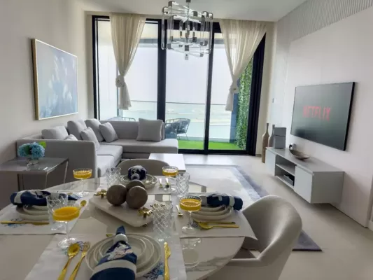 4-osobowy Apartament na 45. piętrze - Address Beach Resort - Spektakularny Widok na Palmę - Zdjęcie z galerii