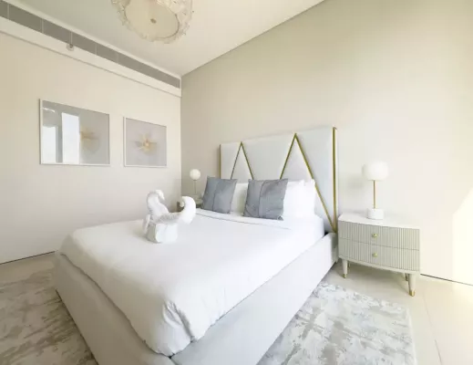 4-osobowy Apartament na 45. piętrze - Address Beach Resort - Spektakularny Widok na Palmę - Zdjęcie z galerii