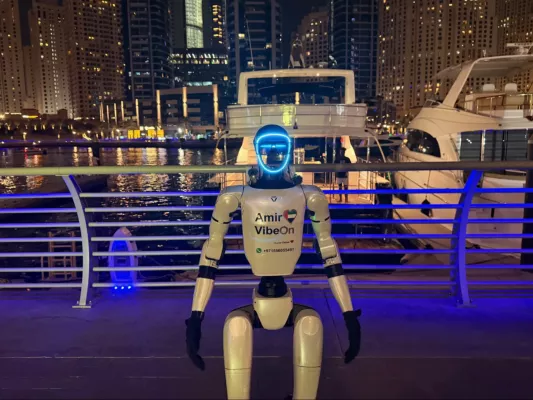 Amir VibeOn regularnie spaceruje po Dubai Marina - śledź jego lokalizację na żywo